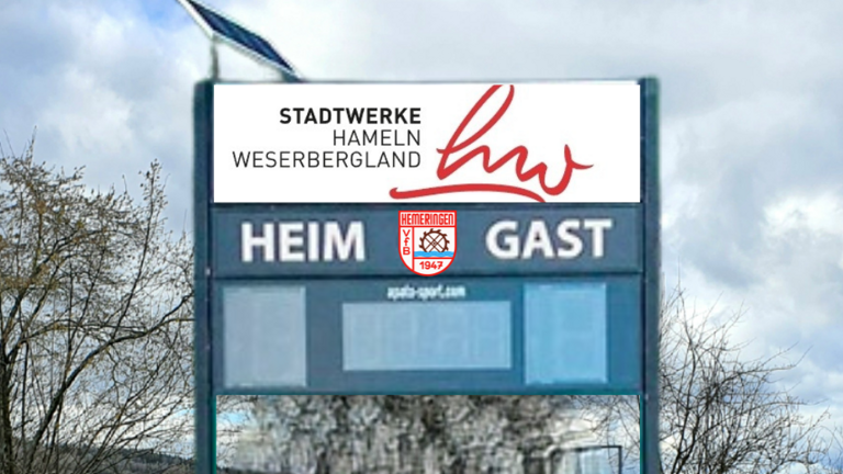 Stadtwerke Hameln Weserbergland: LED Anzeigetafel
